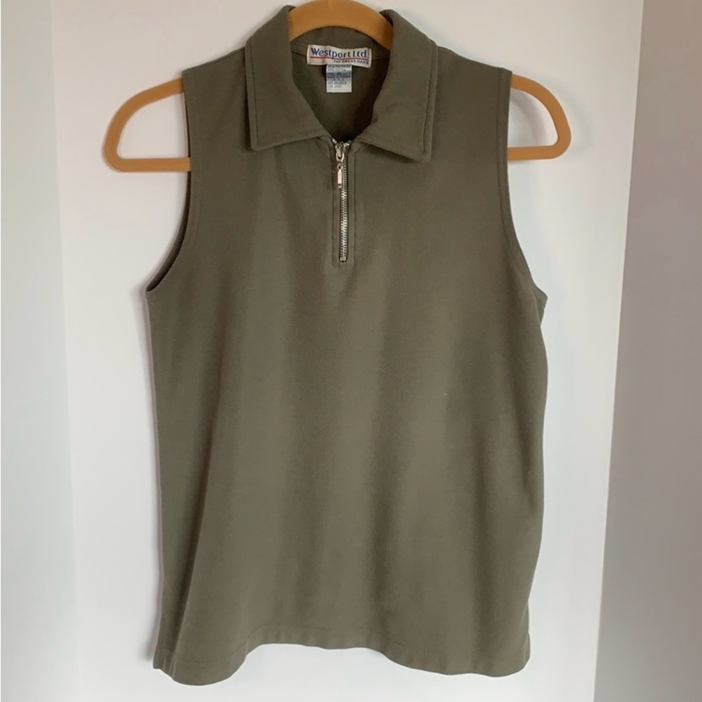 Westport Ltd by Dress Barn 2pc green Short set Women’s size S/M - Picture 4 of 14